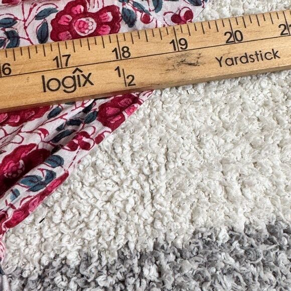 Anna cate Top Womens Size Small floral Off shoulder balloon sleeves Boho Blouse - Picture 8 of 11